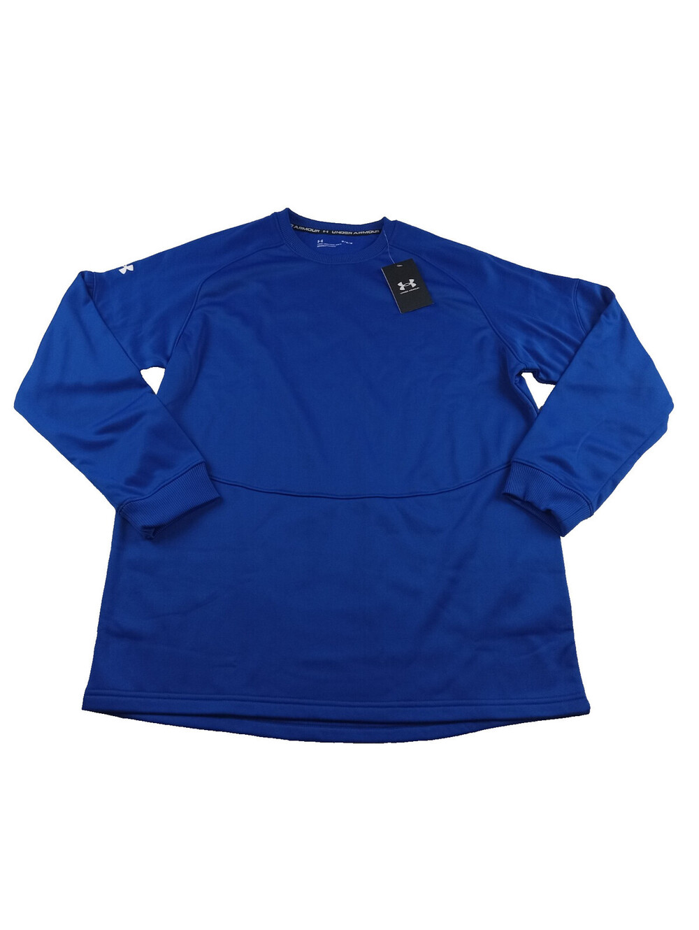Under Armour Pullover Mens Medium Royal Blue Long Sleeve Athletic Panel NWT M